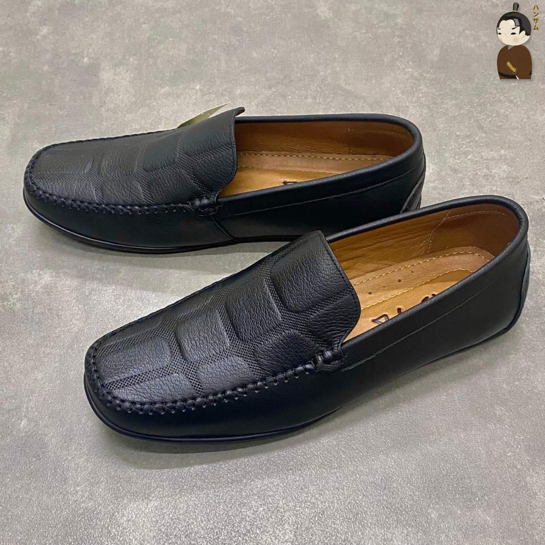 Hansamu Kai - Office Moccasin DGD9 Black