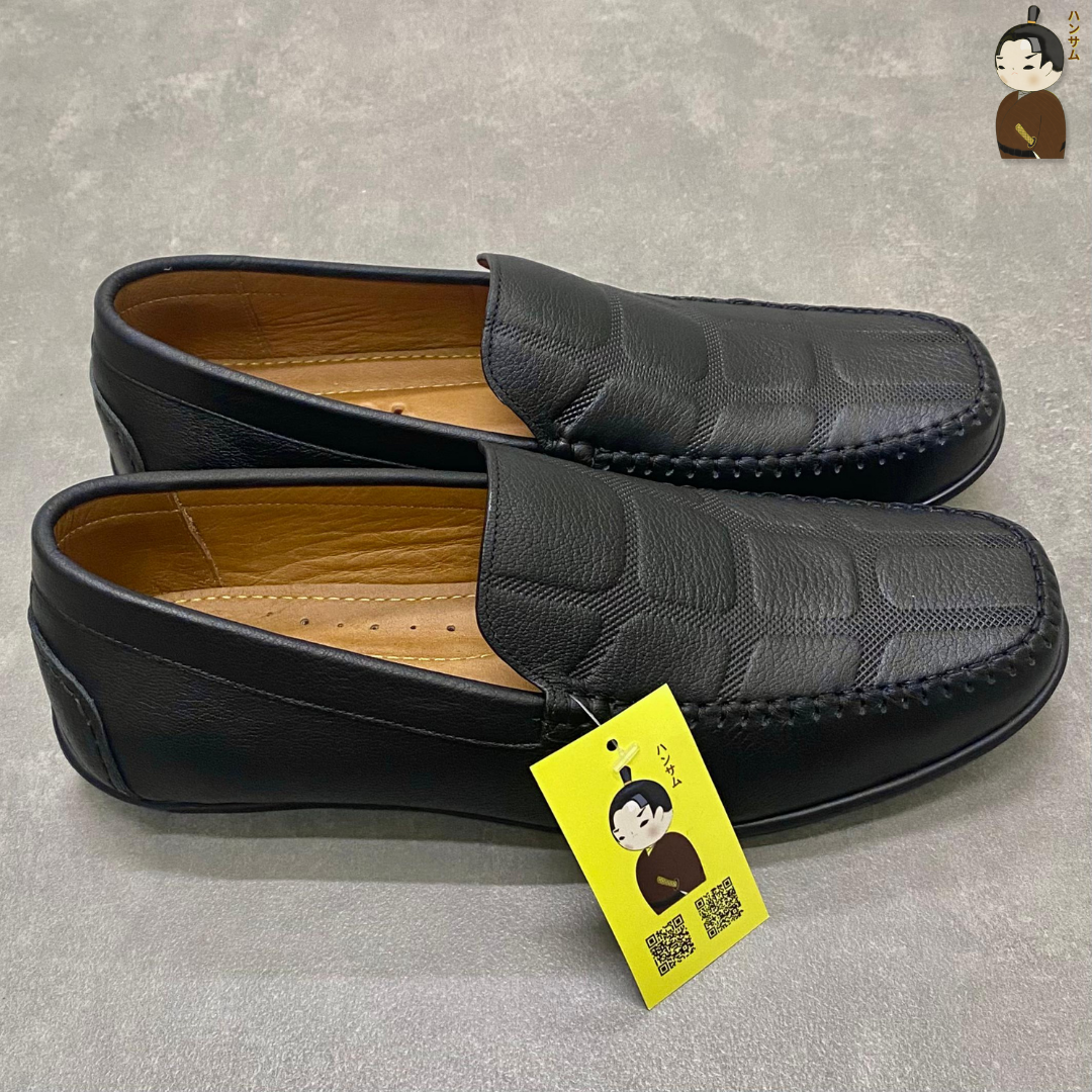 Hansamu Kai - Office Moccasin DGD9 Black