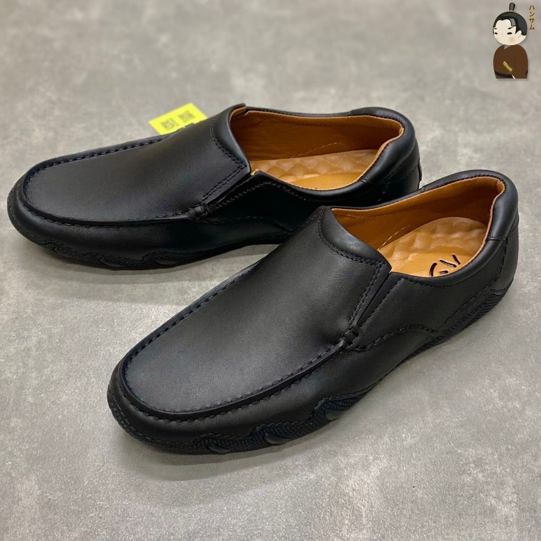 Hansamu Kai - Office Moccasin HO1 Black