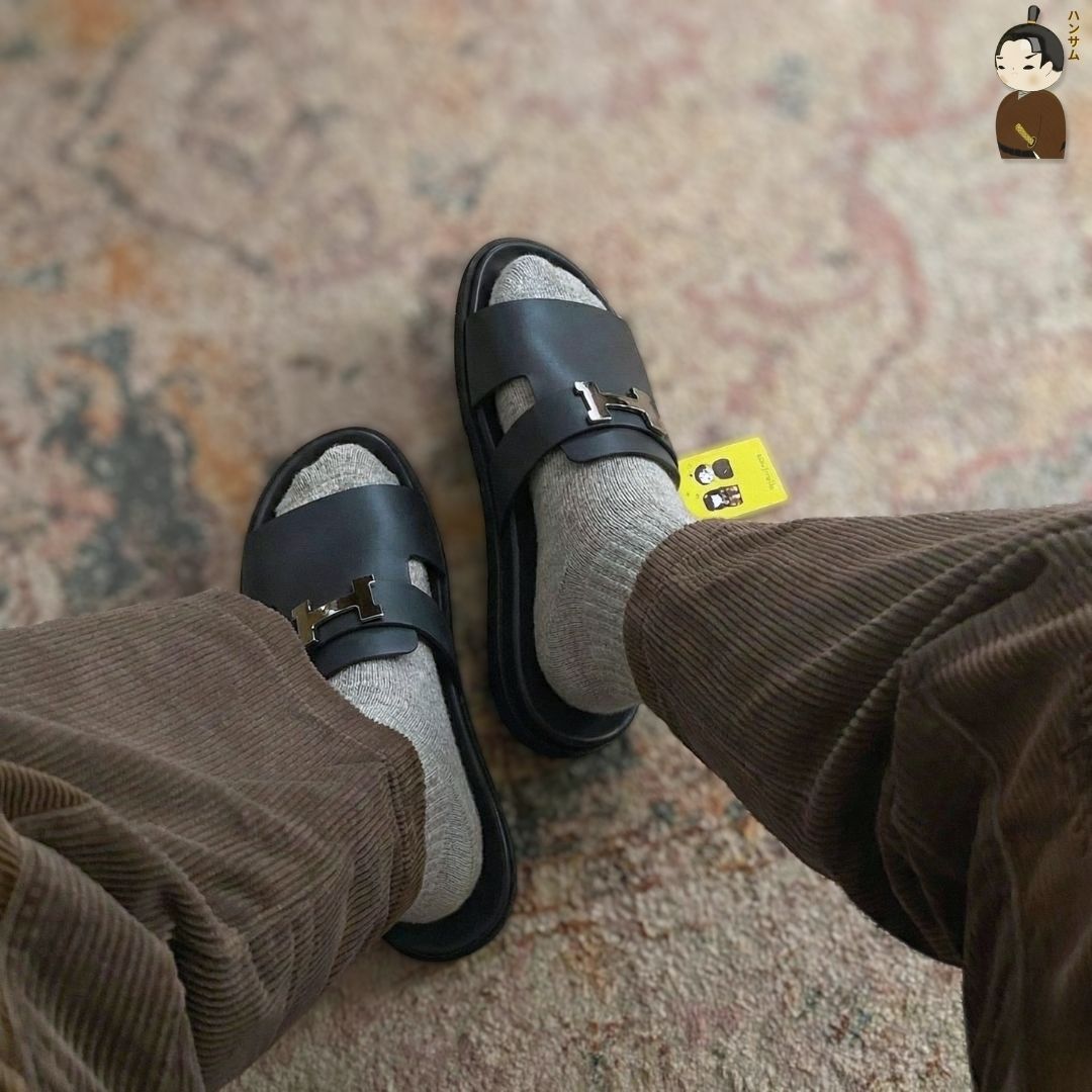 Hansamu Rõnin - Office Slipper DGD22 Teal Gray