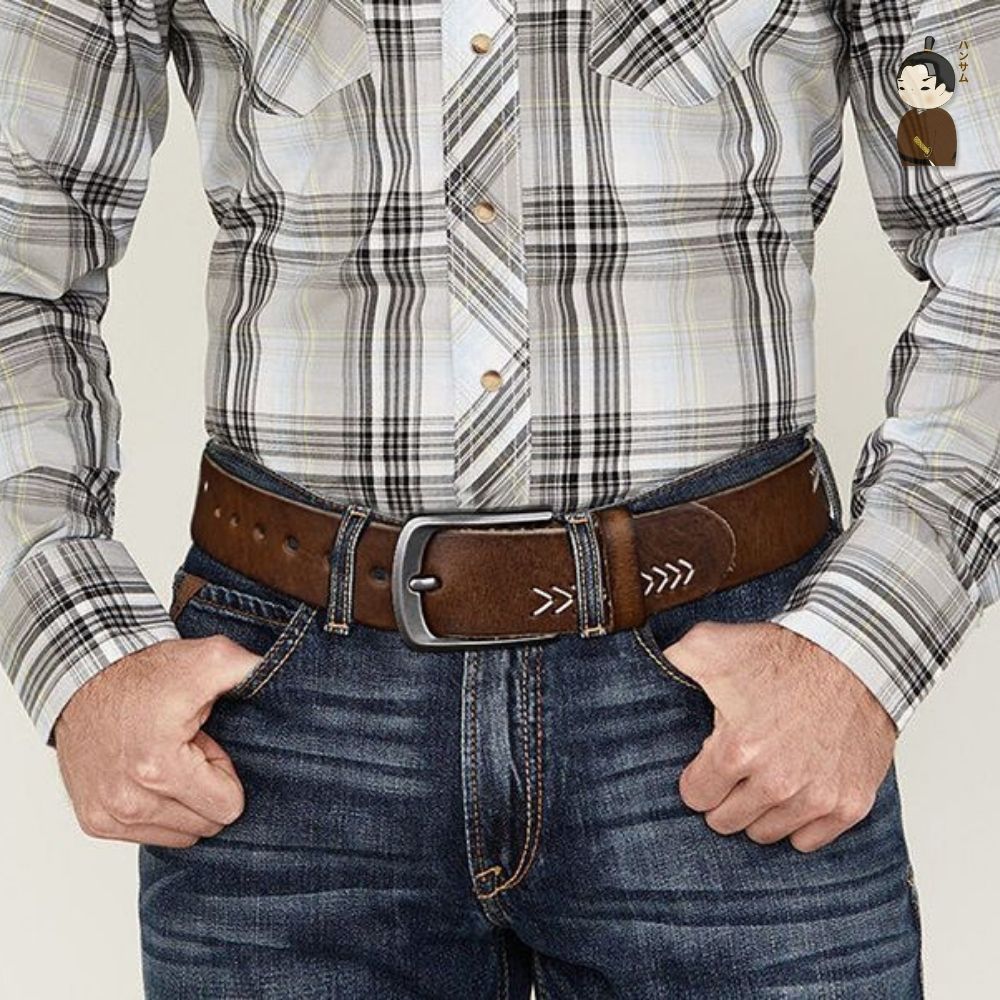 Hansamu Rin - Leather Belt BGA2 Espresso