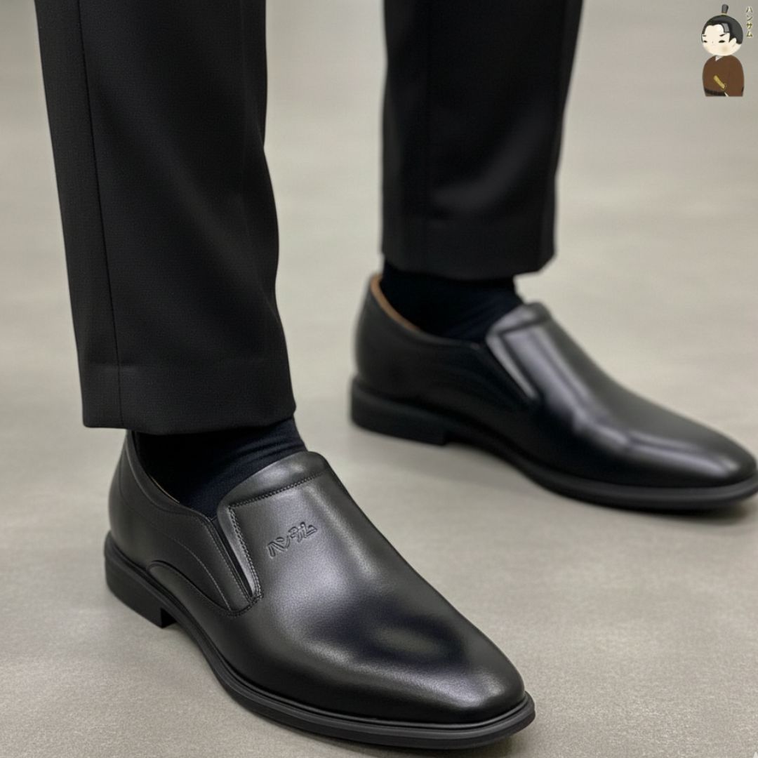 Hansamu Shin - 6cm Elevator Loafers DGD12 Black