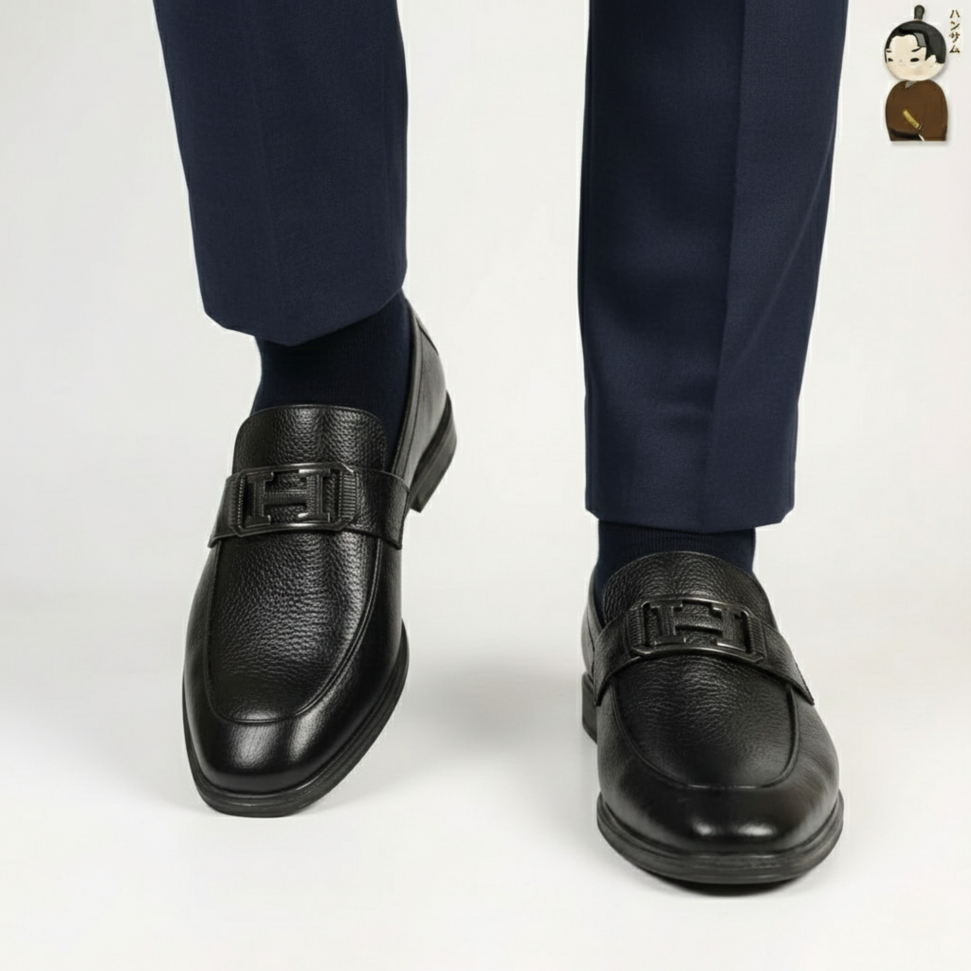 Hansamu Shin - 6cm Elevator Loafers DGD15 Black