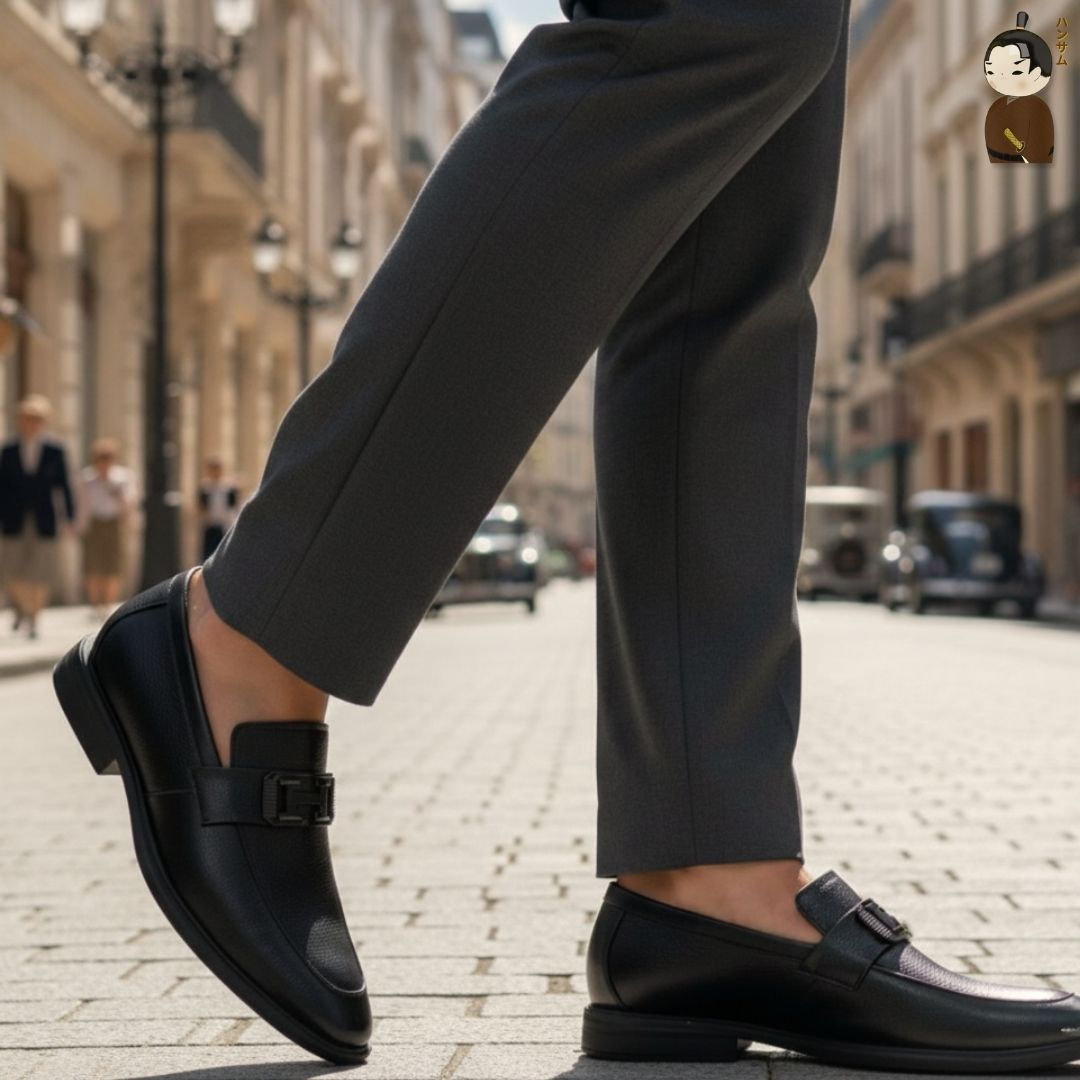 Hansamu Shin - 6cm Elevator Loafers DGD15 Black