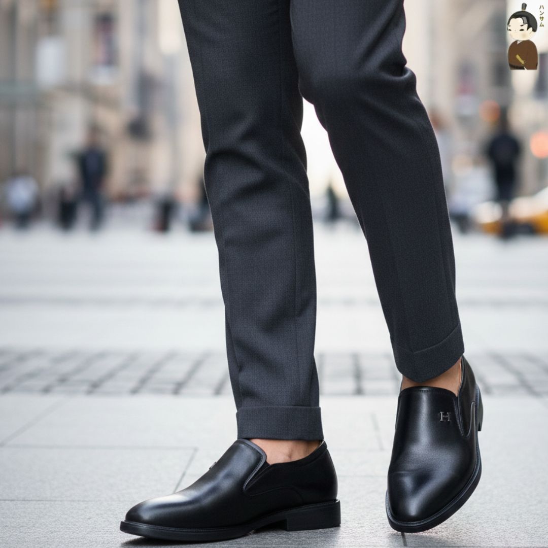 Hansamu Shin - 6cm Elevator Loafers DGD16 Black