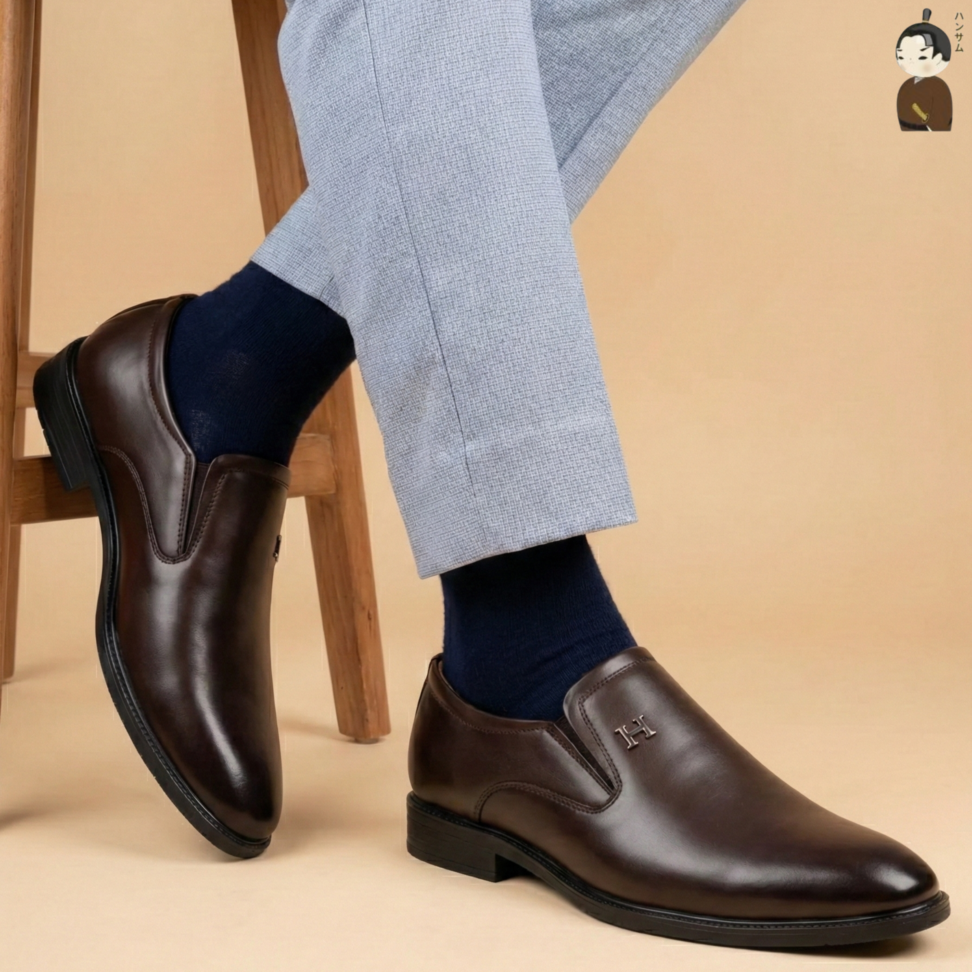 Hansamu Shin - 6cm Elevator Loafers DGD16 Brown
