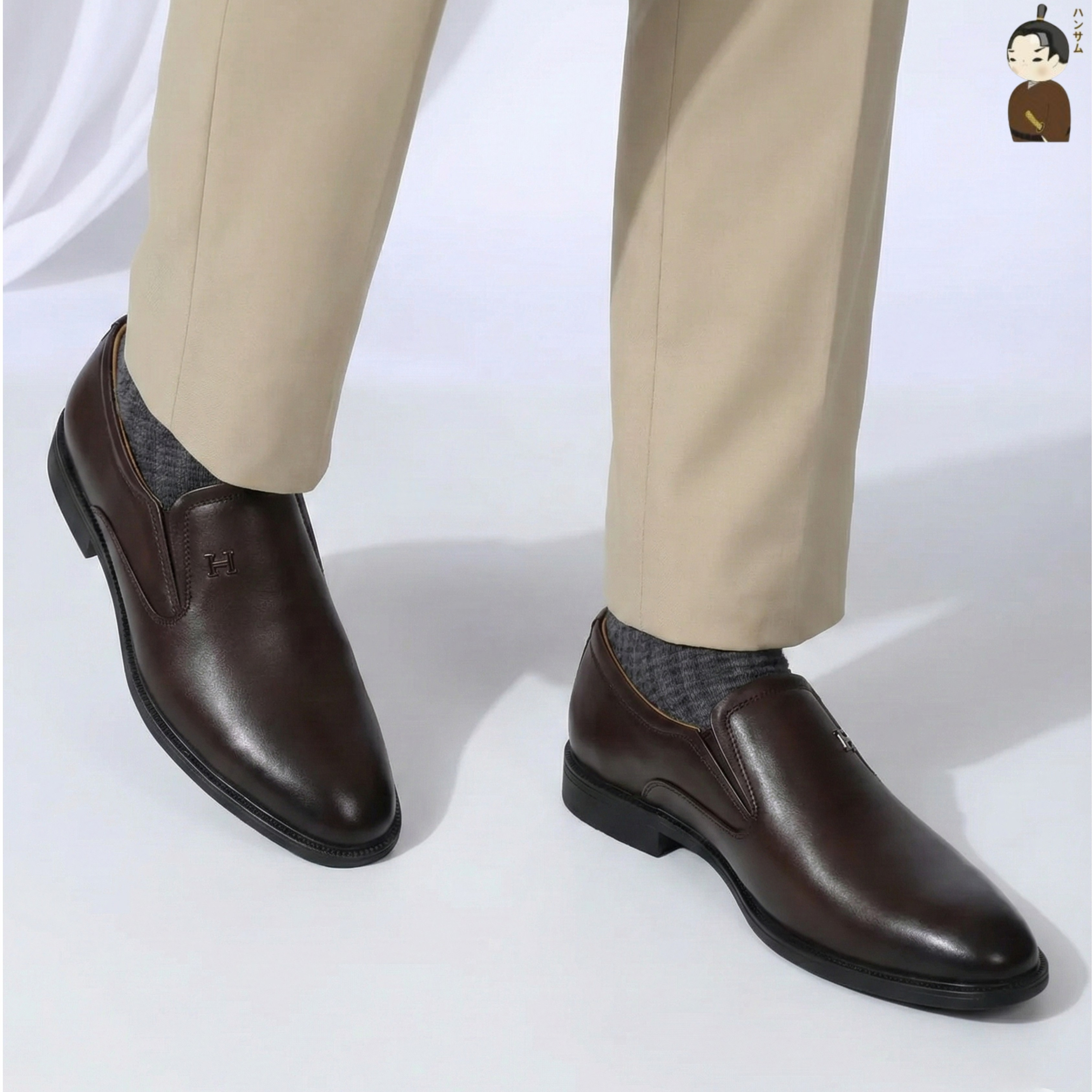 Hansamu Shin - 6cm Elevator Loafers DGD16 Brown