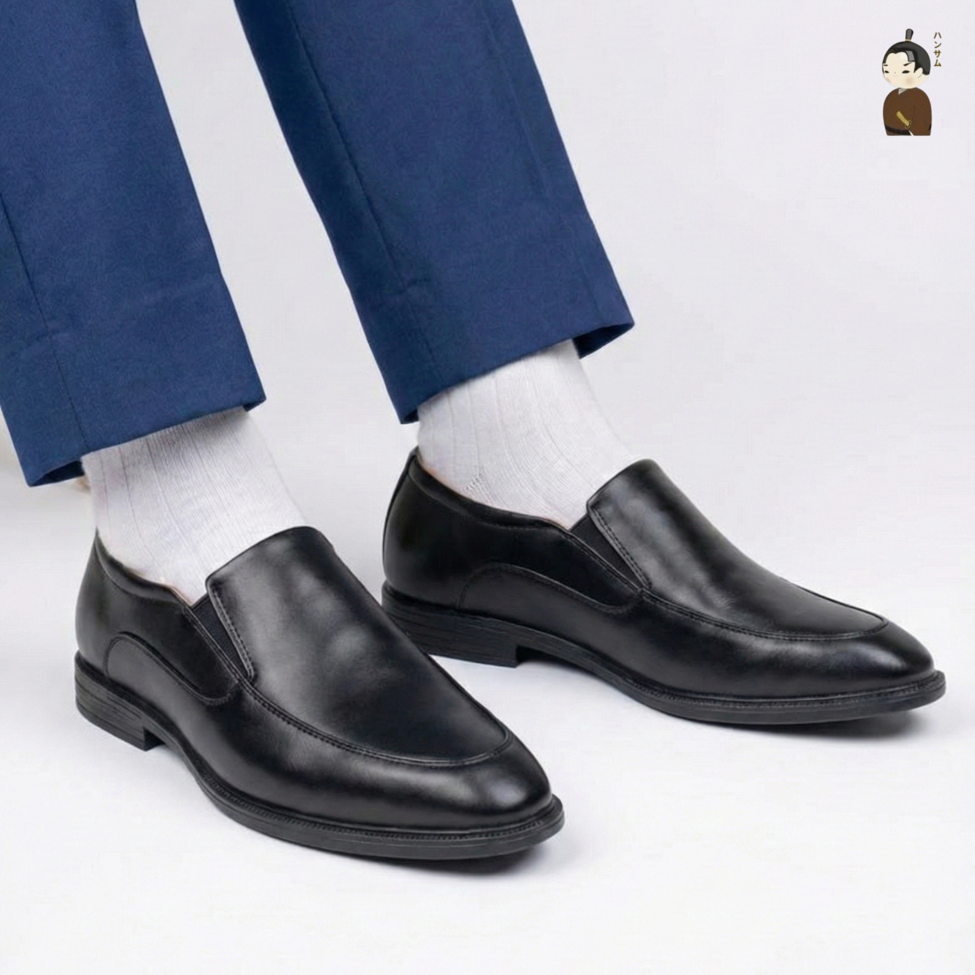 Hansamu Shin - 6cm Elevator Loafers DGD17 Black