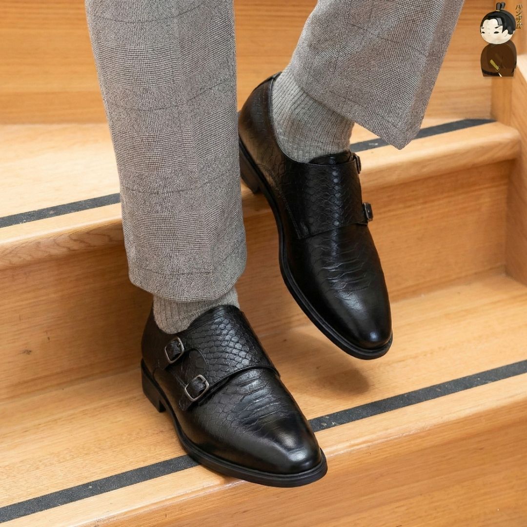 Hansamu Shin - 6cm Elevator Loafers DGD18 Black