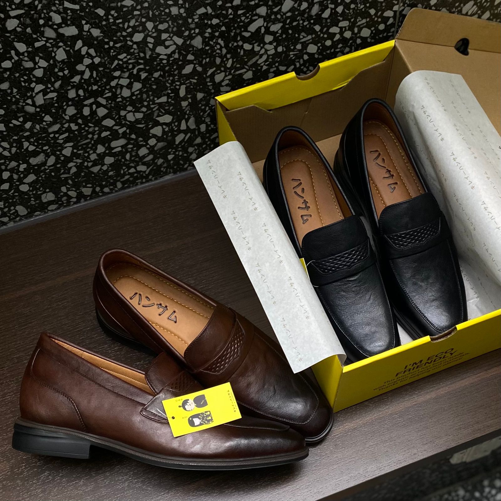 Hansamu Shin - 6cm Elevator Loafers DGD21 Black