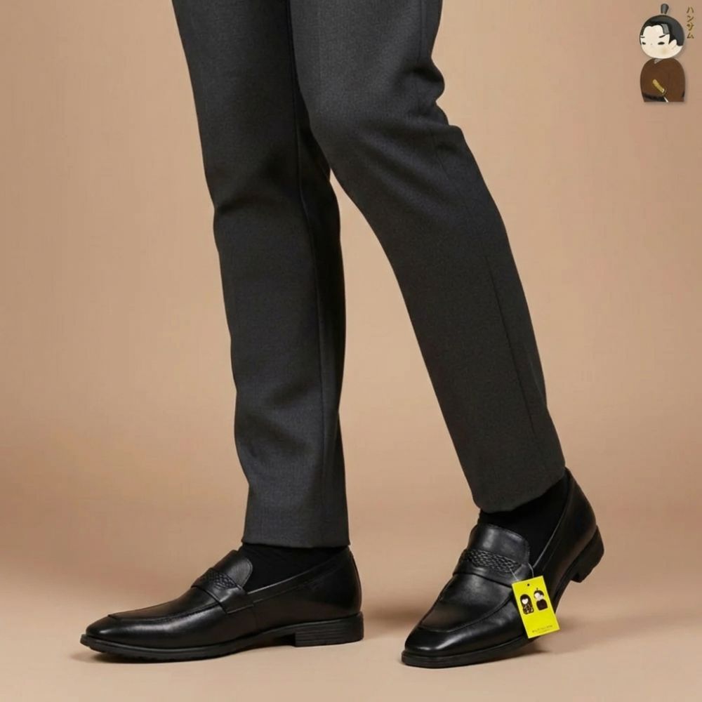 Hansamu Shin - 6cm Elevator Loafers DGD21 Black