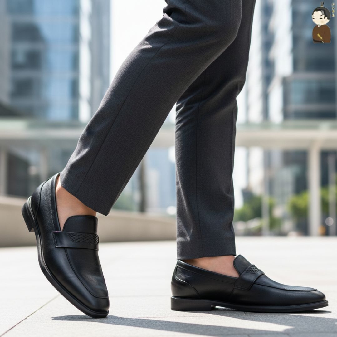 Hansamu Shin - 6cm Elevator Loafers DGD21 Black