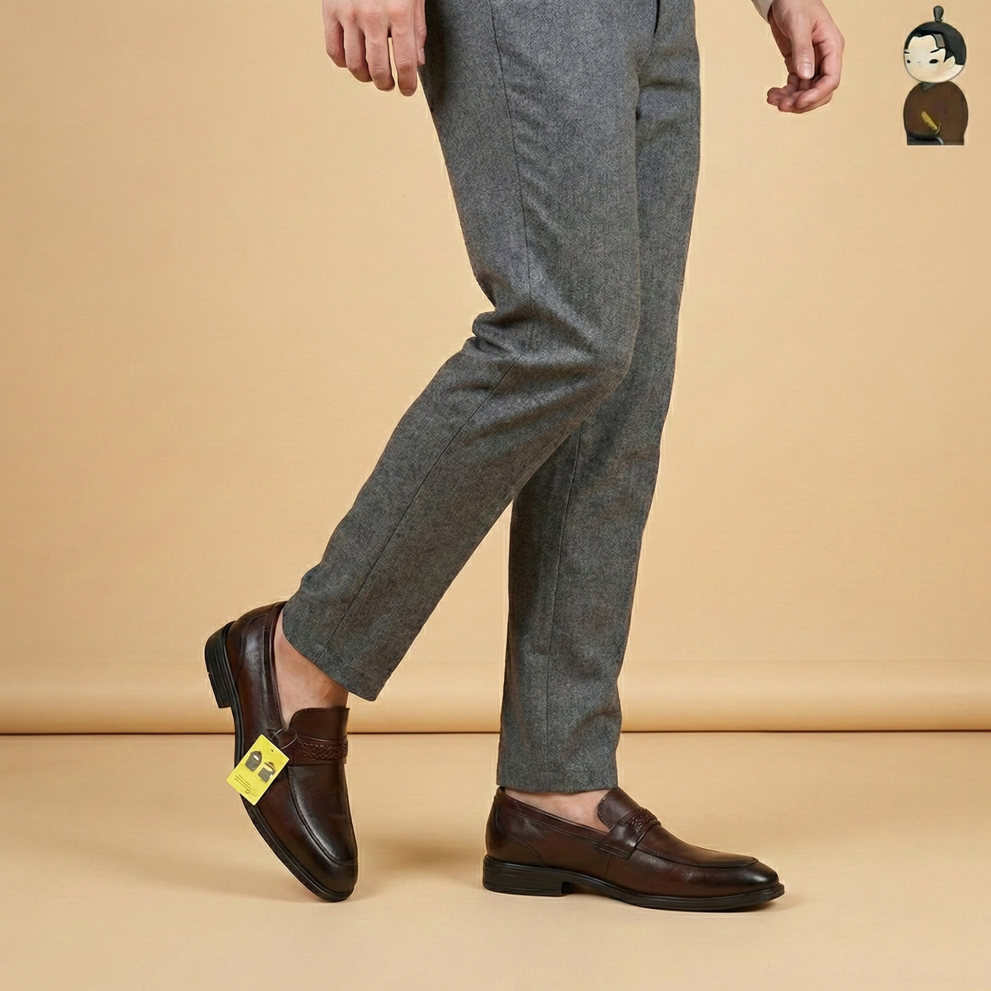 Hansamu Shin - 6cm Elevator Loafers DGD21 Brown