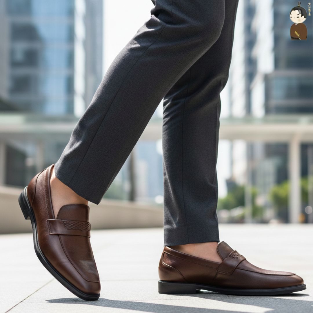 Hansamu Shin - 6cm Elevator Loafers DGD21 Brown