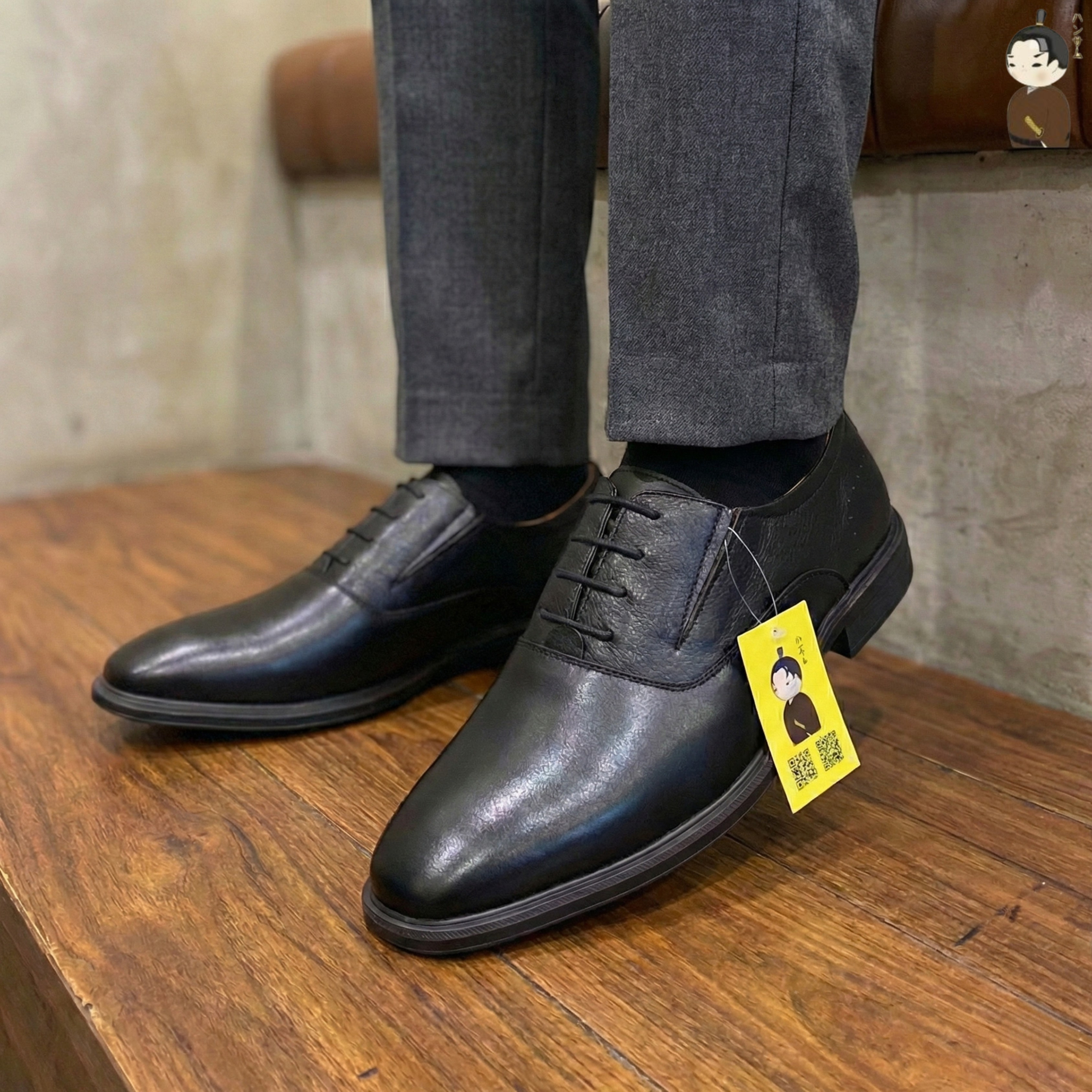 Hansamu Shin - 6cm Elevator Loafers DGD23 Black