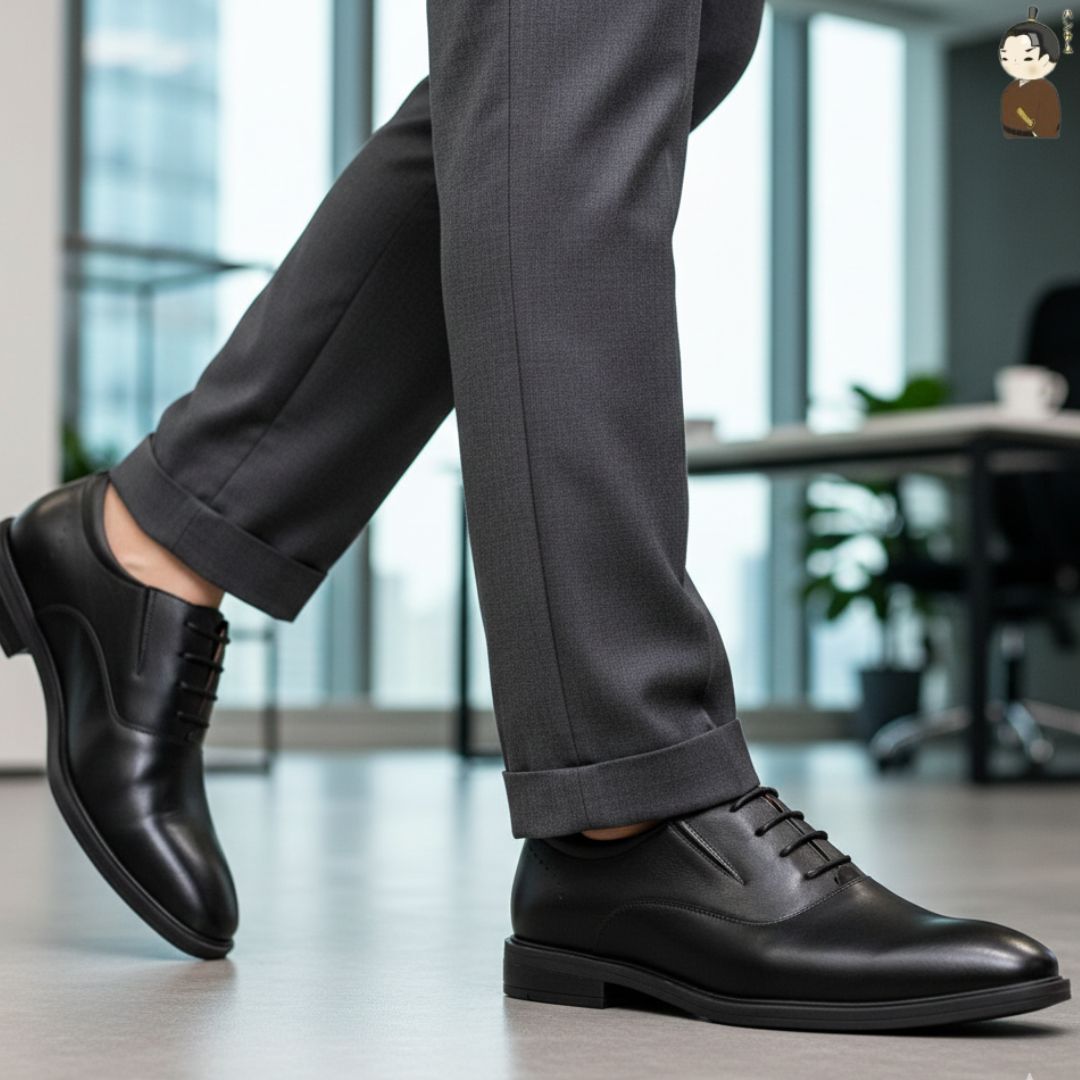 Hansamu Shin - 6cm Elevator Loafers DGD23 Black