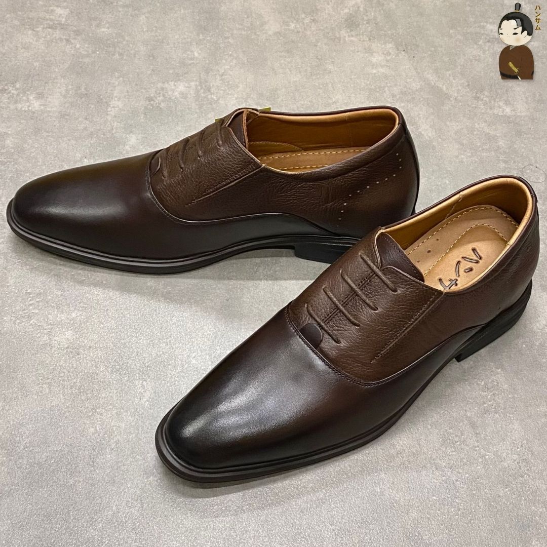 Hansamu Shin - 6cm Elevator Loafers DGD23 Brown