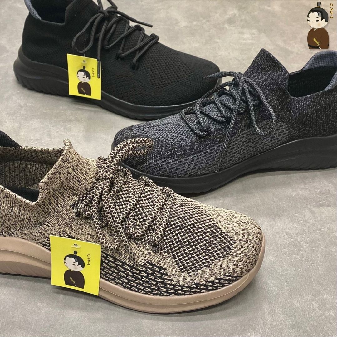 Hansamu Walk BG Unisex Shoes Black Gray