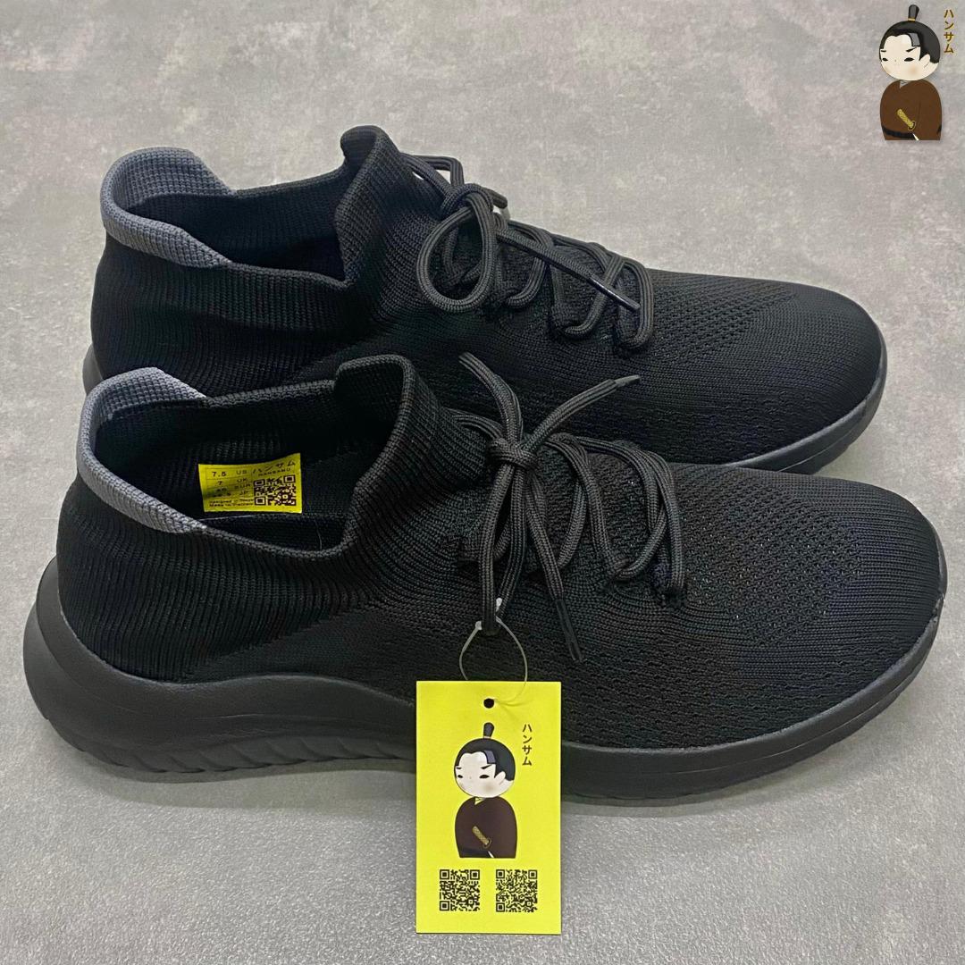 Hansamu Walk BG Unisex Shoes Full Black