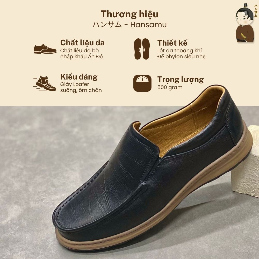 Hansamu Zen - Office Loafers DGD03 Black
