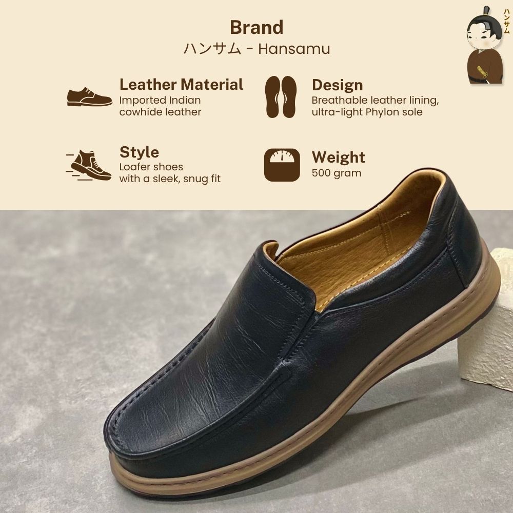 Hansamu Zen - Office Loafers DGD03 Black