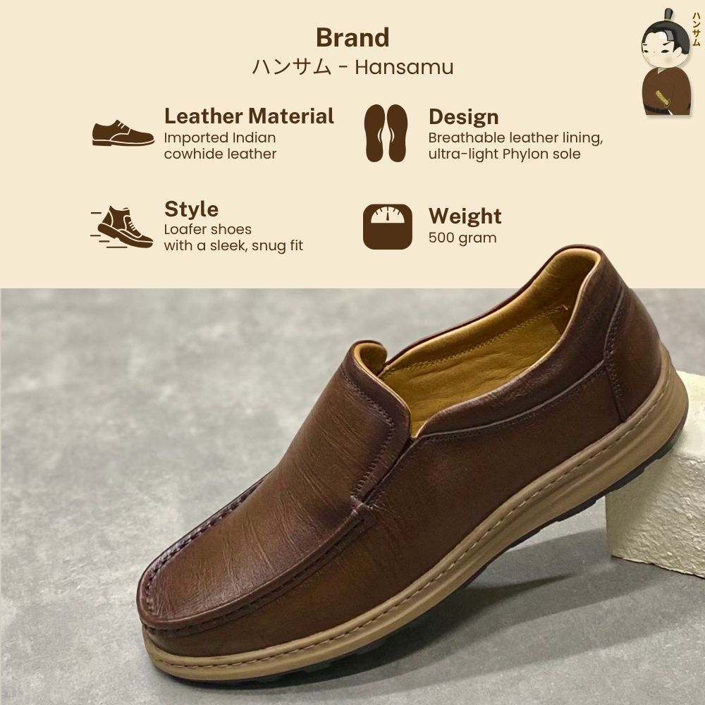 Hansamu Zen - Office Loafers DGD03 Brown