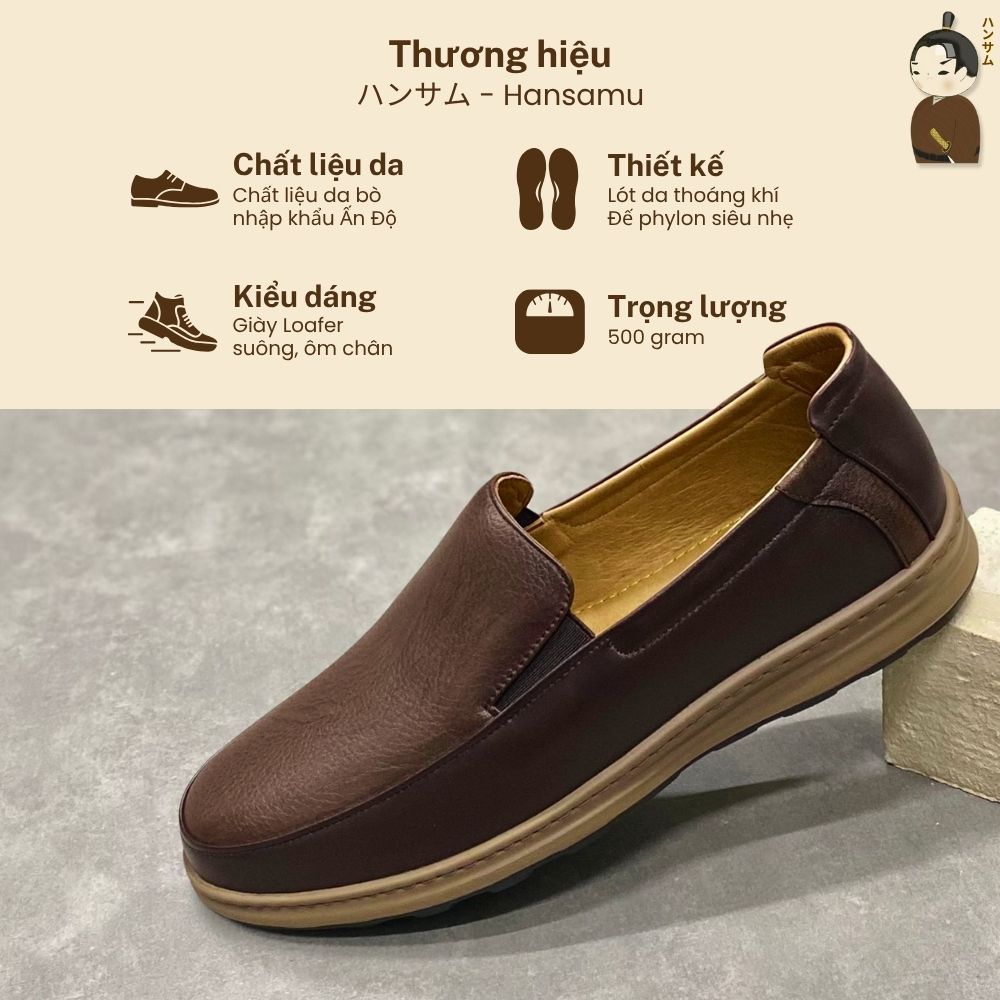 Hansamu Zen - Office Loafers DGD04 Brown