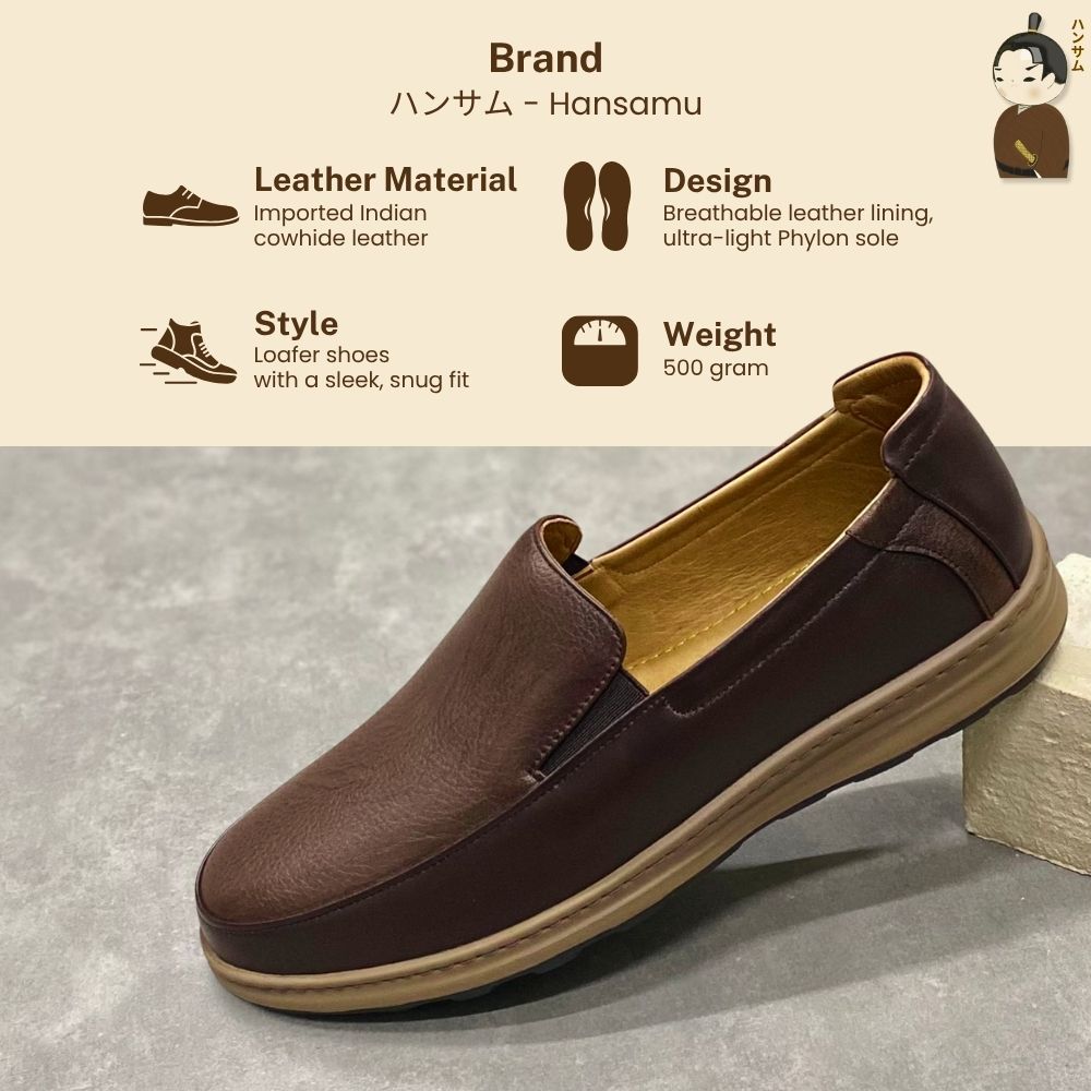 Hansamu Zen - Office Loafers DGD04 Brown