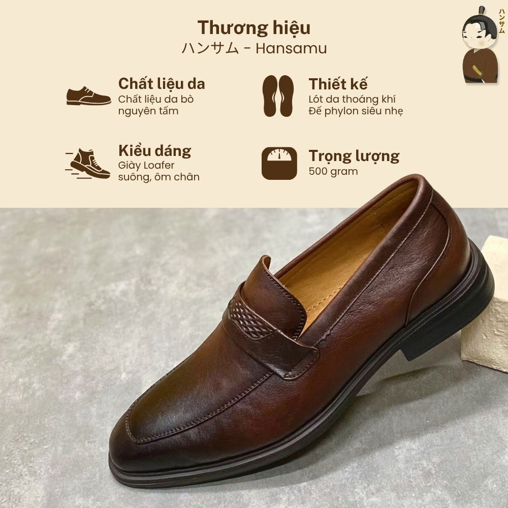 Hansamu Zen - Office Loafers DGD20 Brown