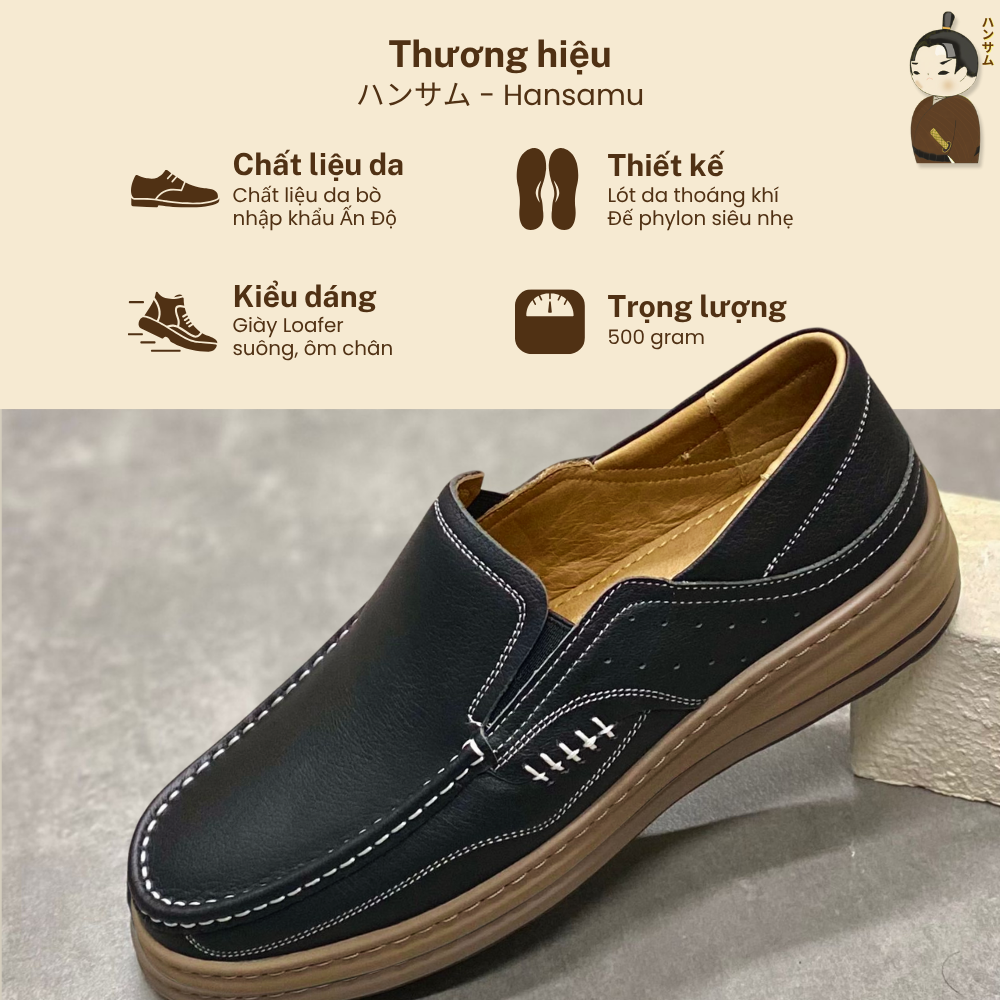 Hansamu Zen - Office Loafers DGD5 Black