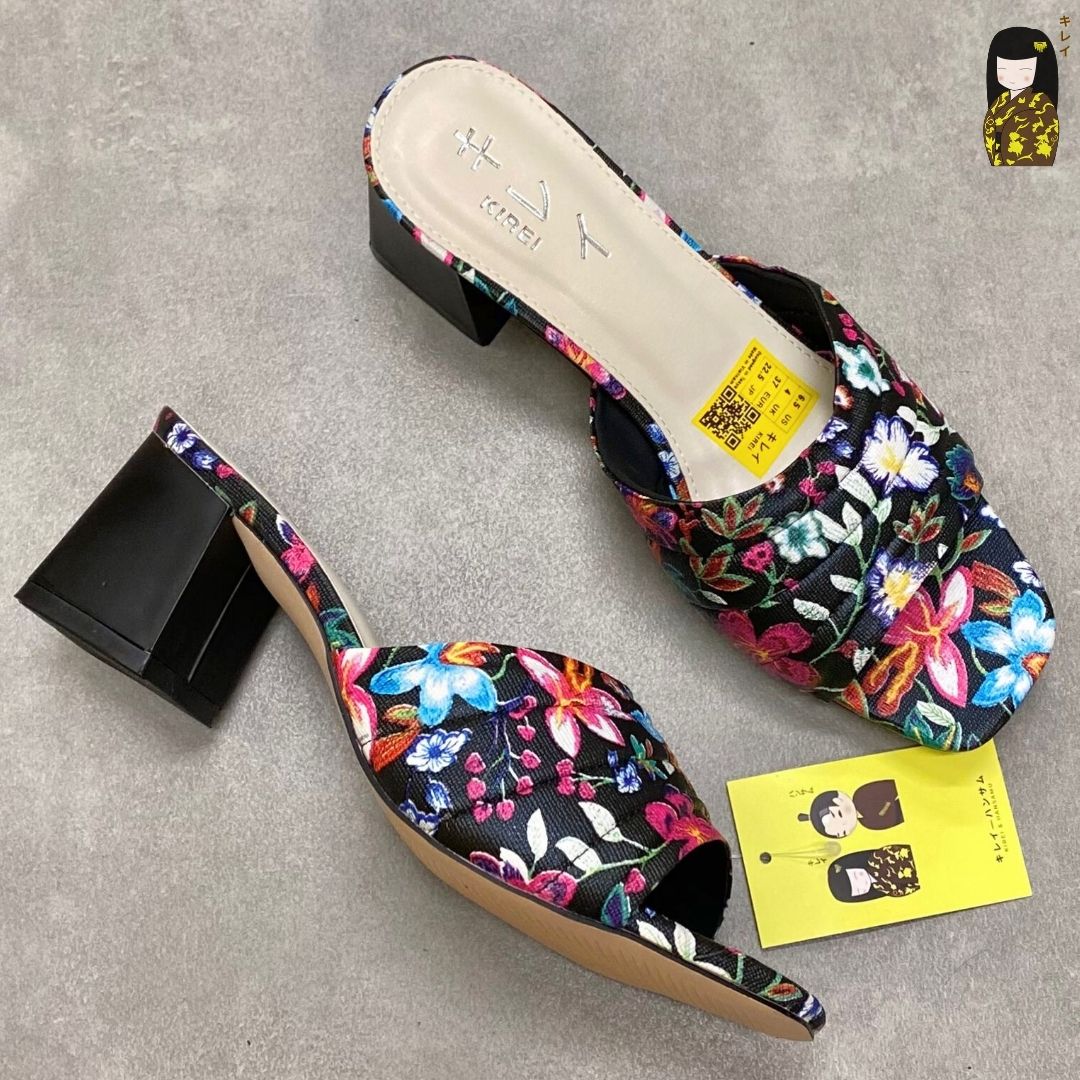 Kirei Biteki - Office Block Heel CP07 Black