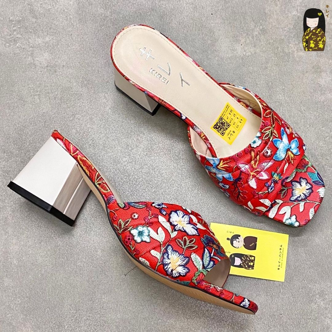 Kirei Biteki - Office Block Heel CP07 Red