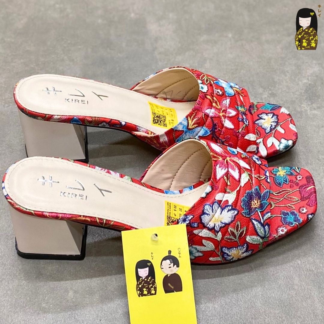 Kirei Biteki - Office Block Heel CP07 Red