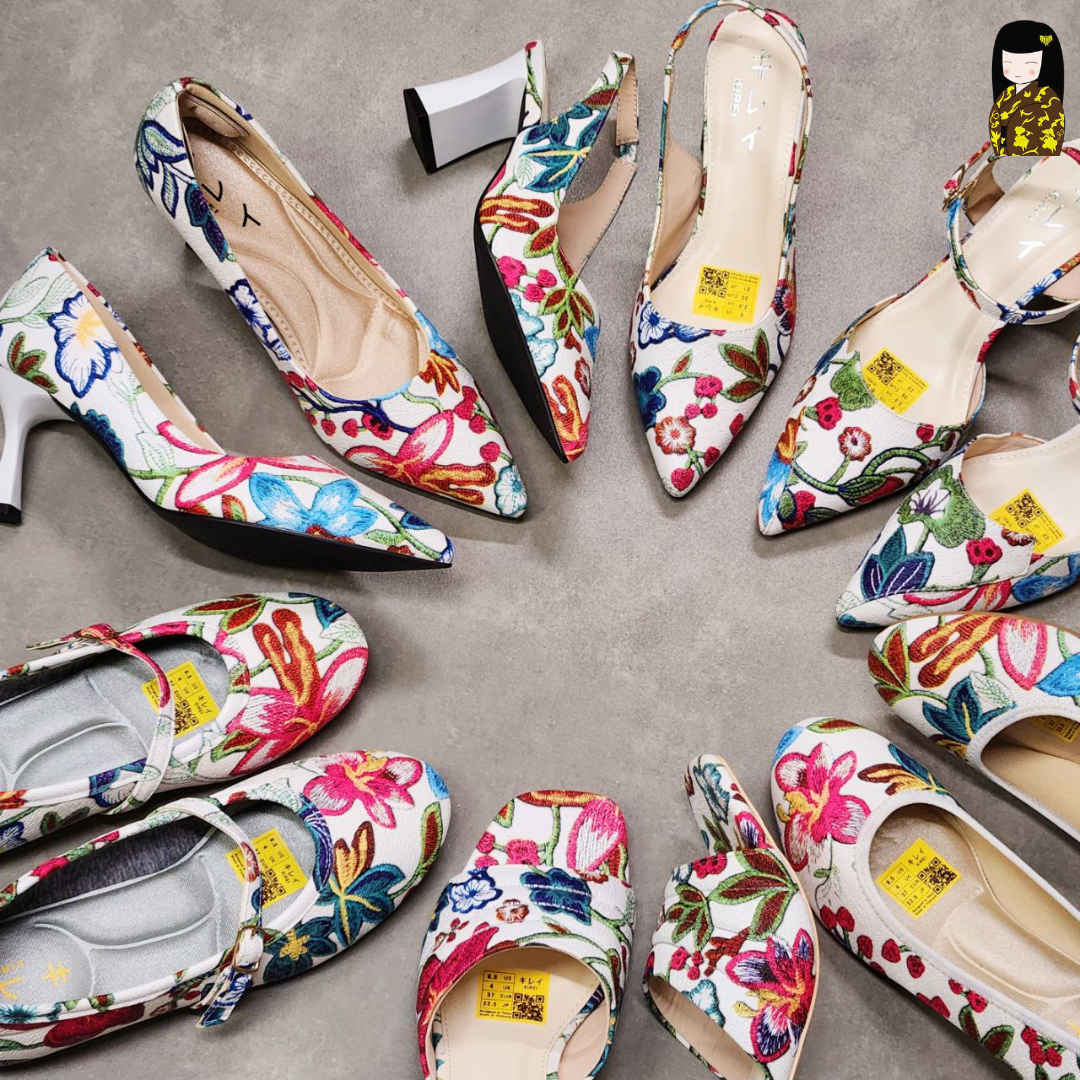 Kirei Biteki - Office Block Heel CP07 White