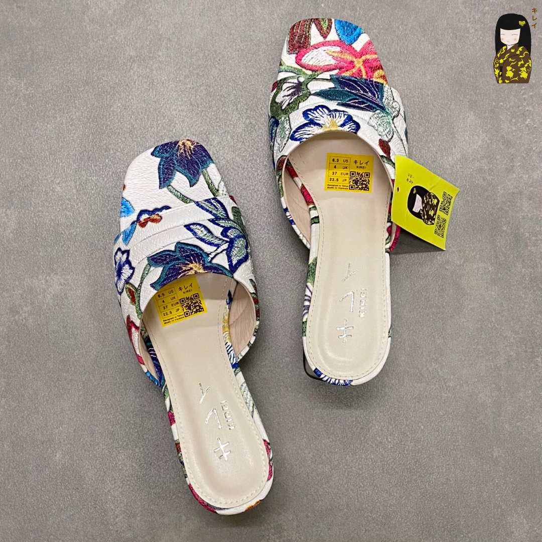Kirei Biteki - Office Block Heel CP07 White