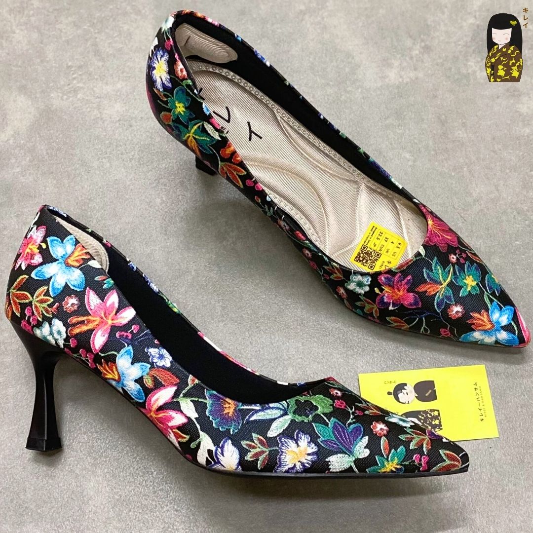 Kirei Biteki - Office Kitten Heel CP02 Black