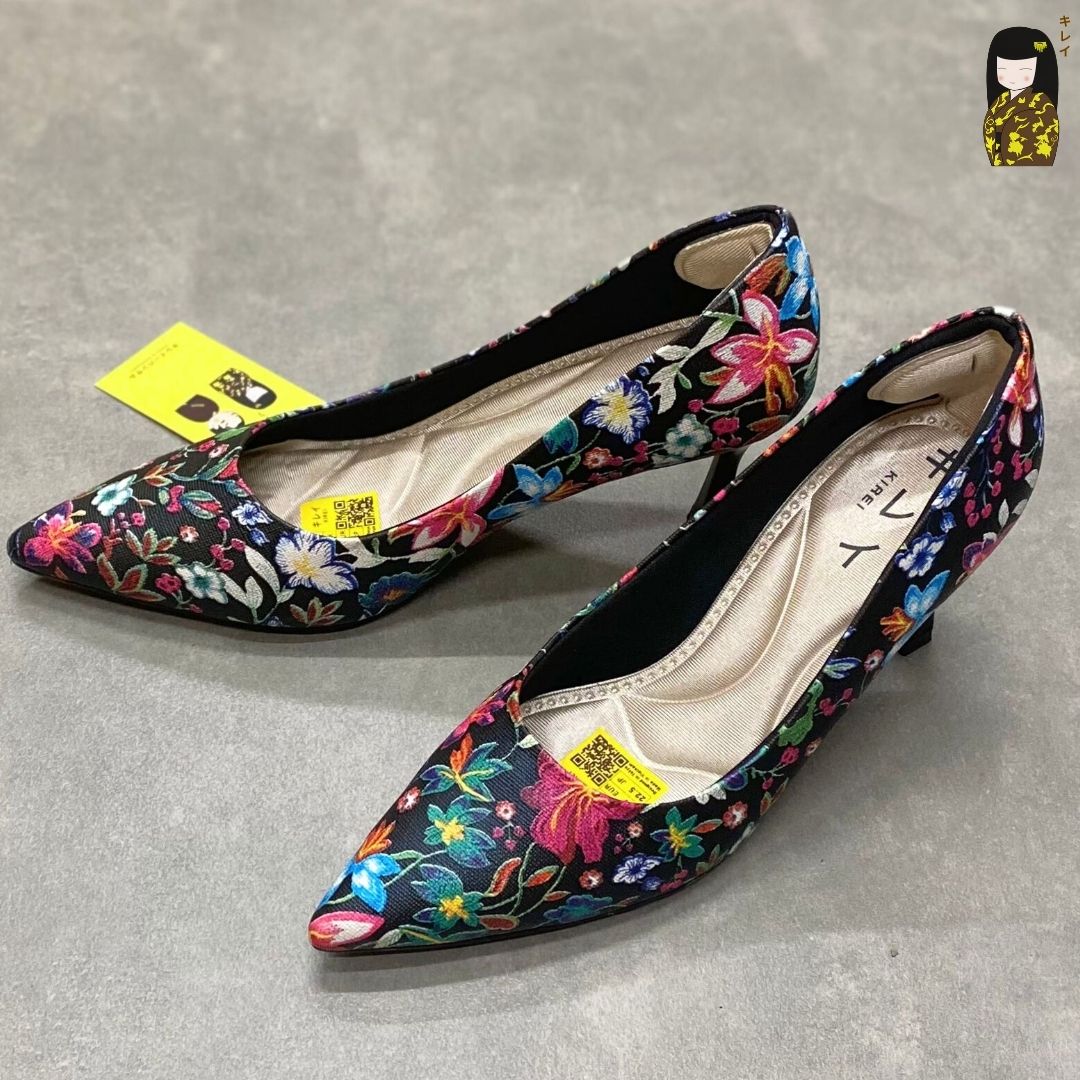 Kirei Biteki - Office Kitten Heel CP02 Black