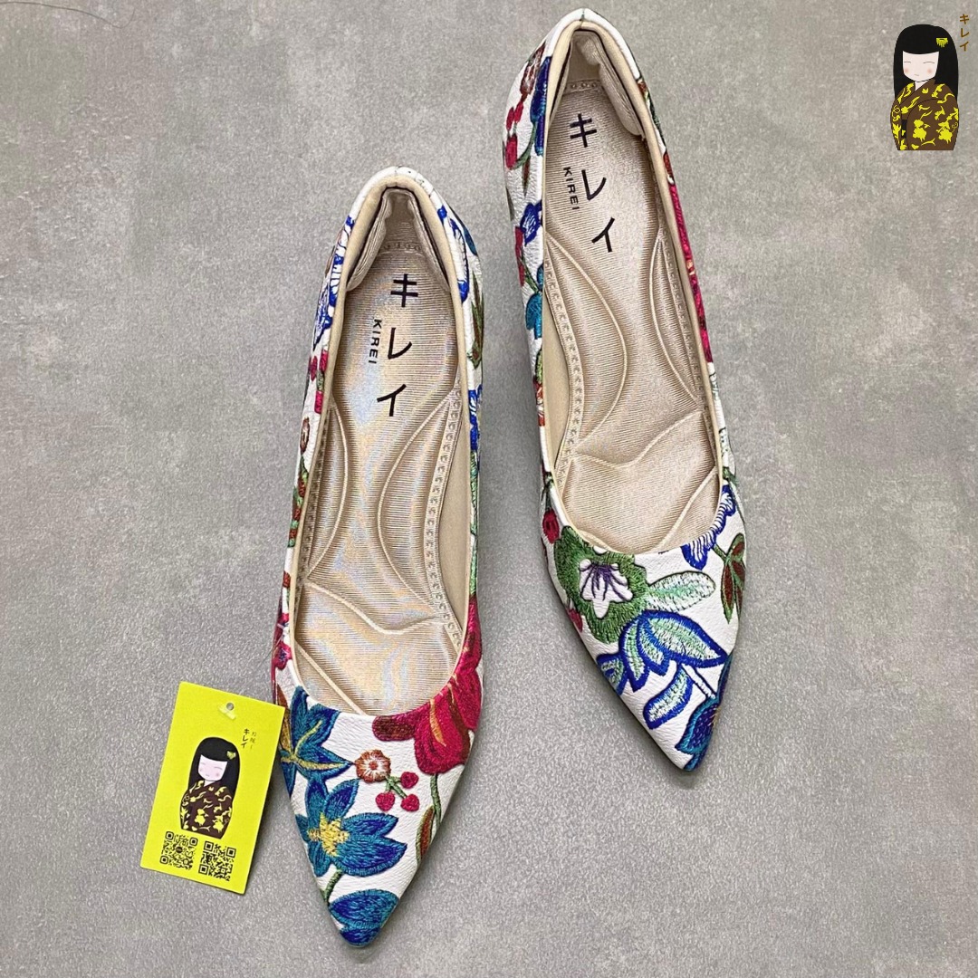 Kirei Biteki - Office Kitten Heel CP02 White