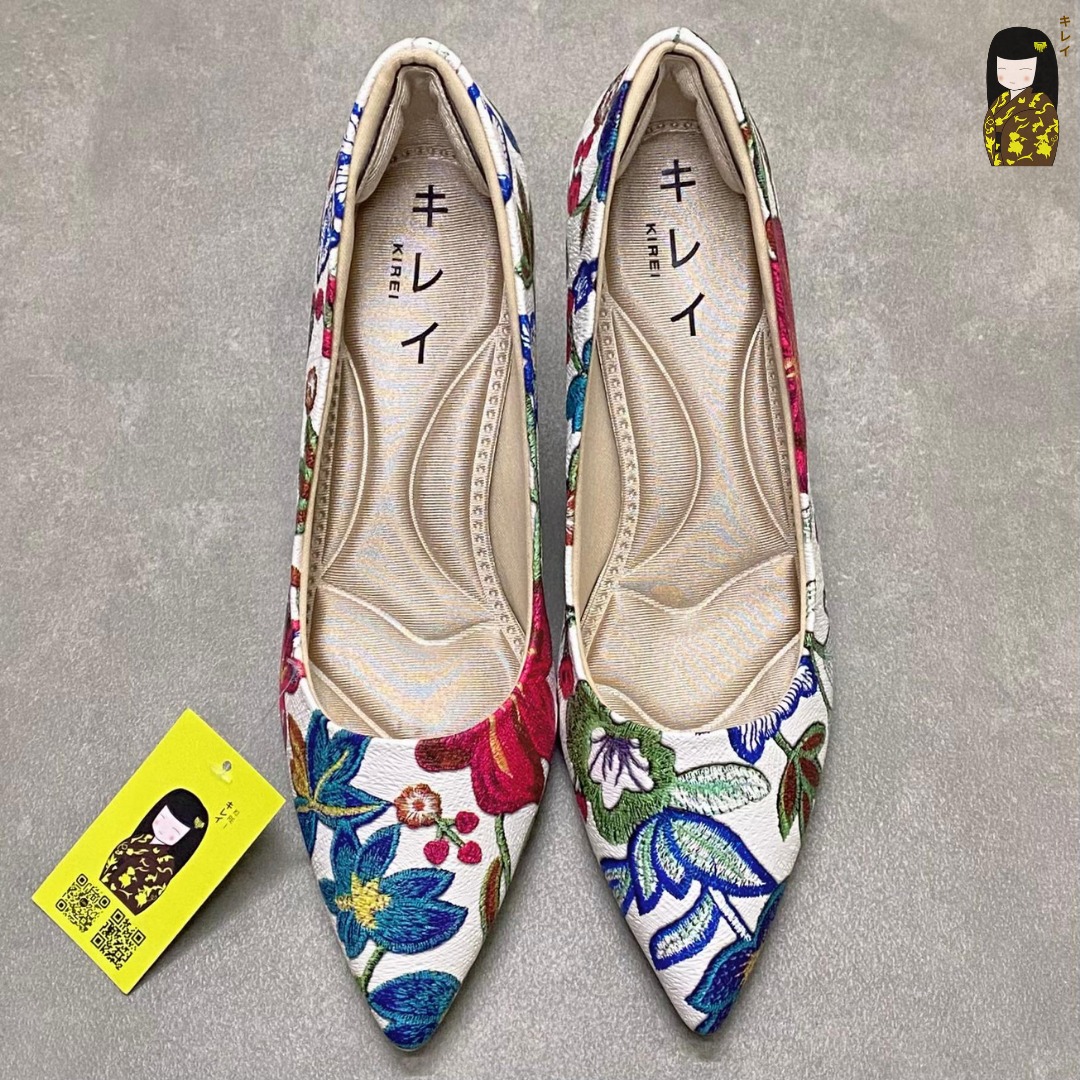 Kirei Biteki - Office Kitten Heel CP02 White