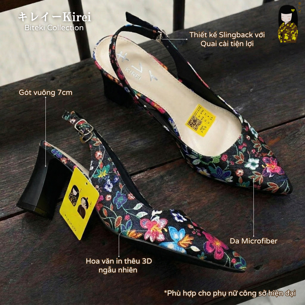 Kirei Biteki - Office Slingback CP06 Black