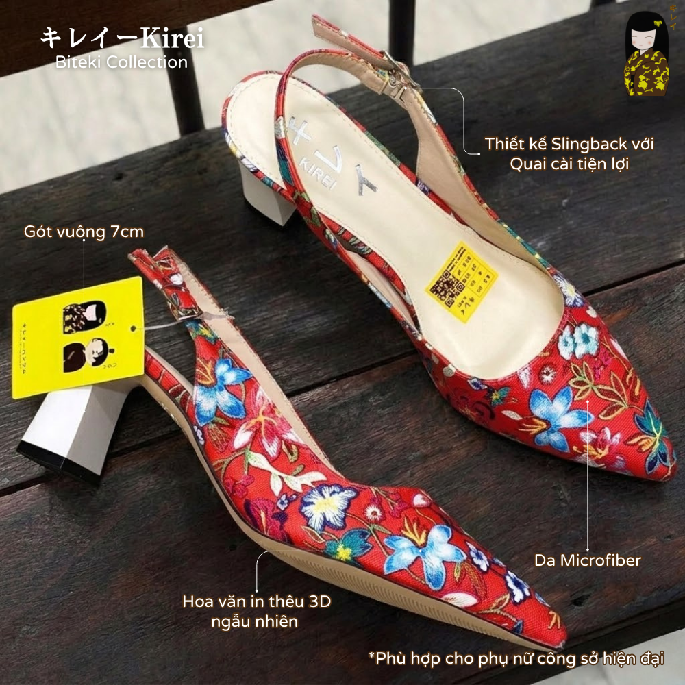 Kirei Biteki - Office Slingback CP06 Red