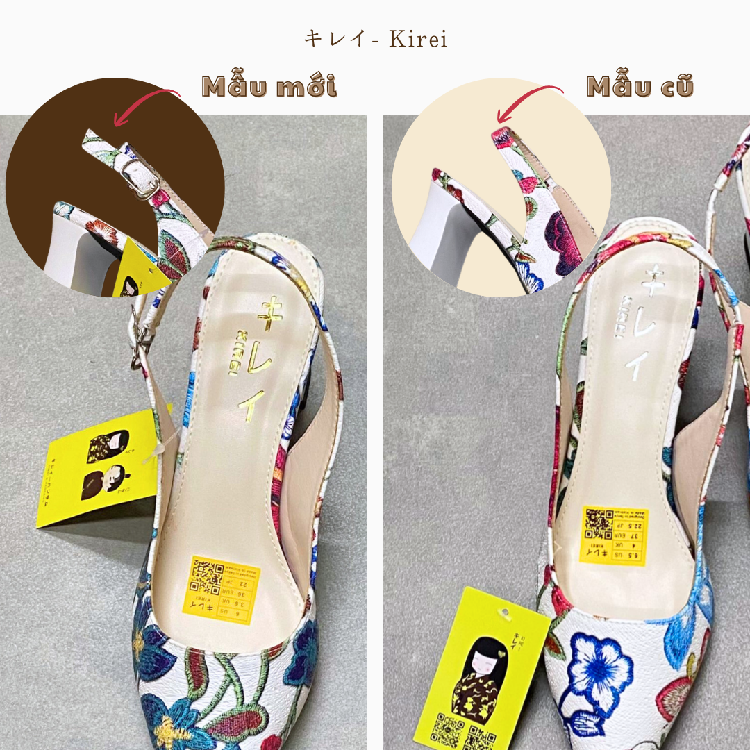 Kirei Biteki - Office Slingback CP06 White