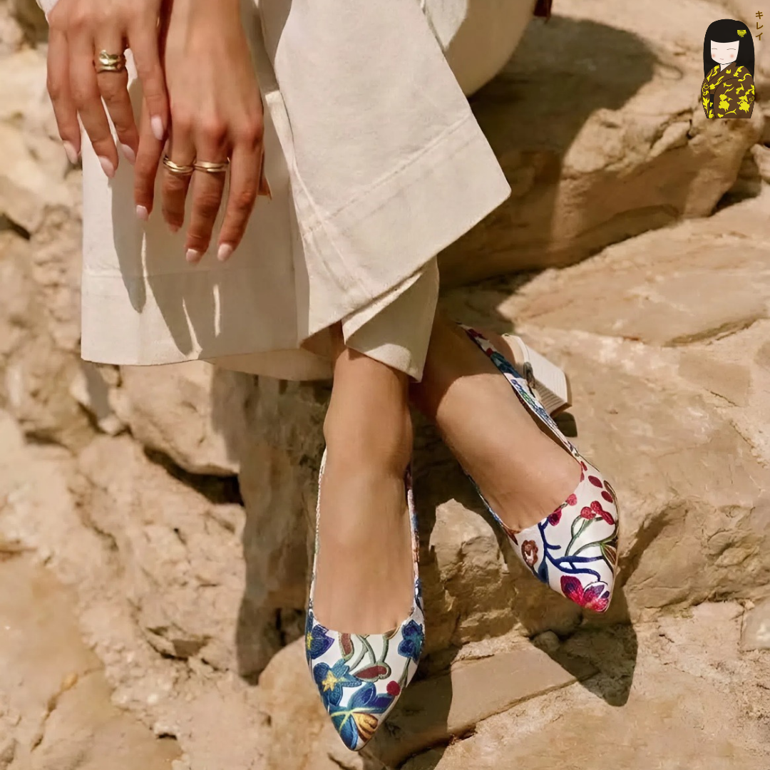 Kirei Biteki - Office Slingback CP06 White