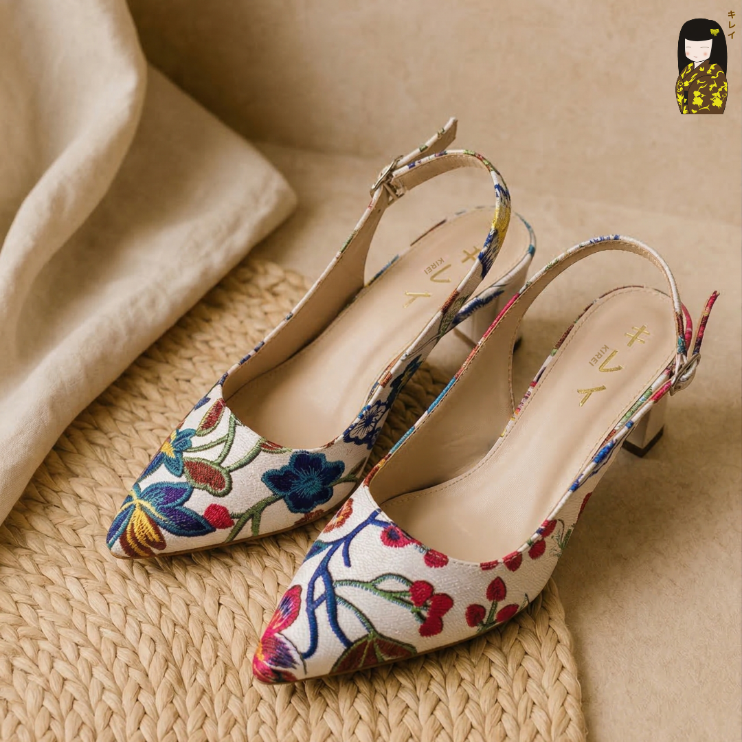 Kirei Biteki - Office Slingback CP06 White