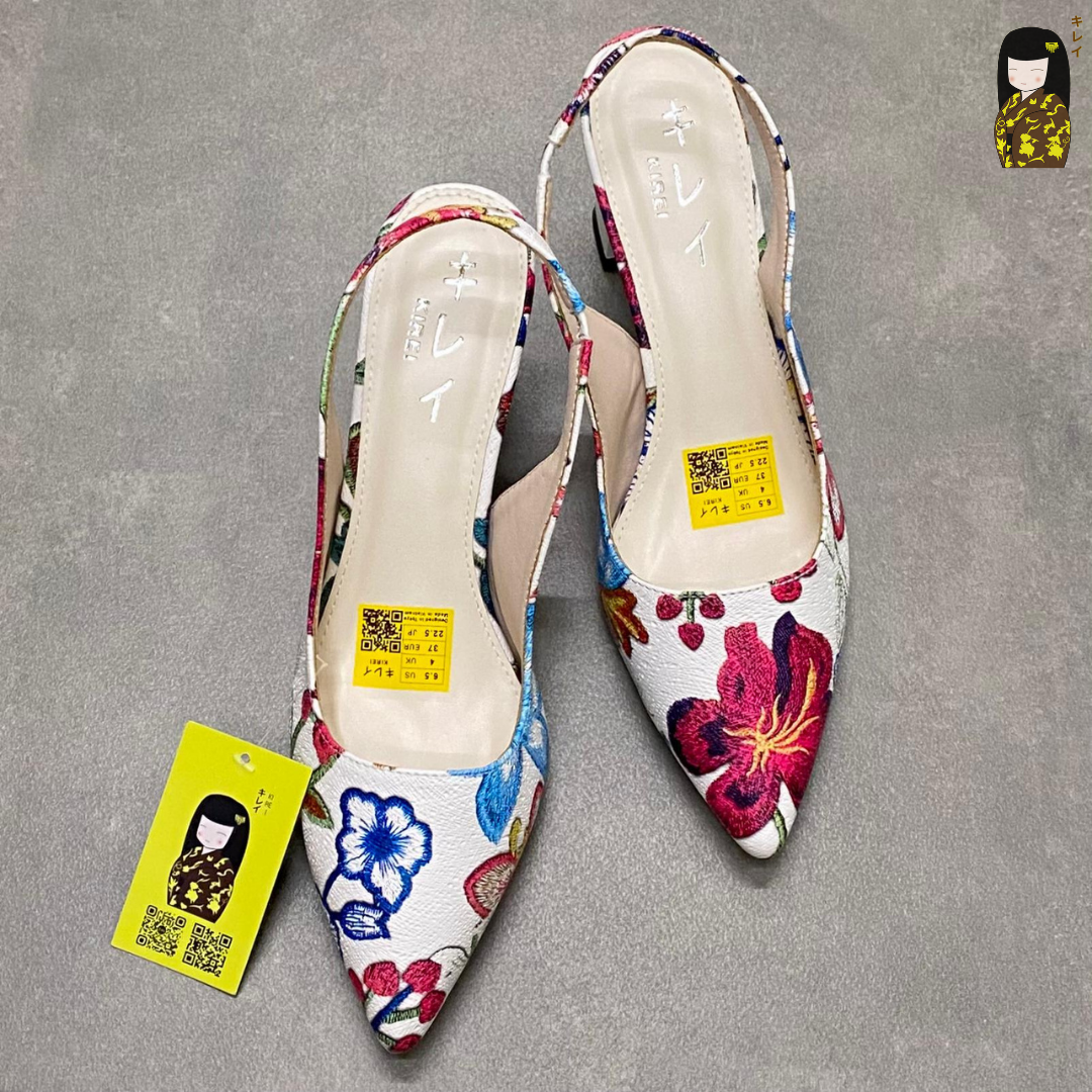 Kirei Biteki - Office Slingback CP06 White