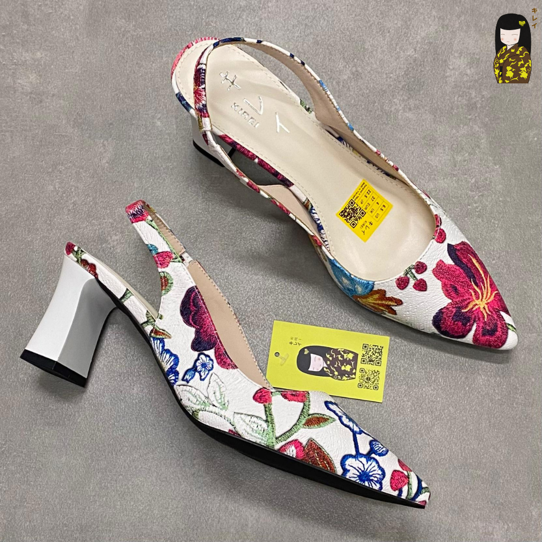 Kirei Biteki - Office Slingback CP06 White