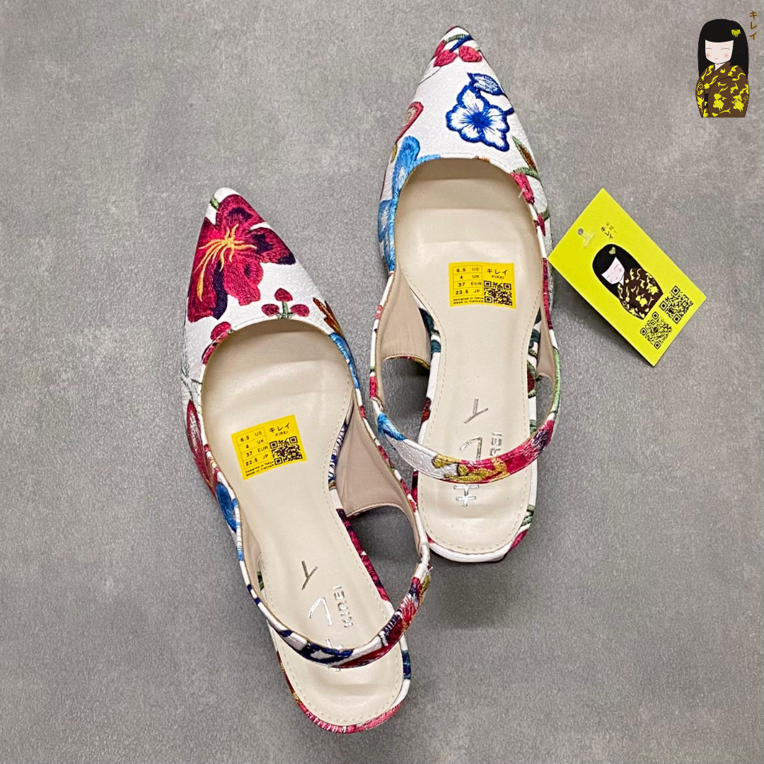 Kirei Biteki - Office Slingback CP06 White