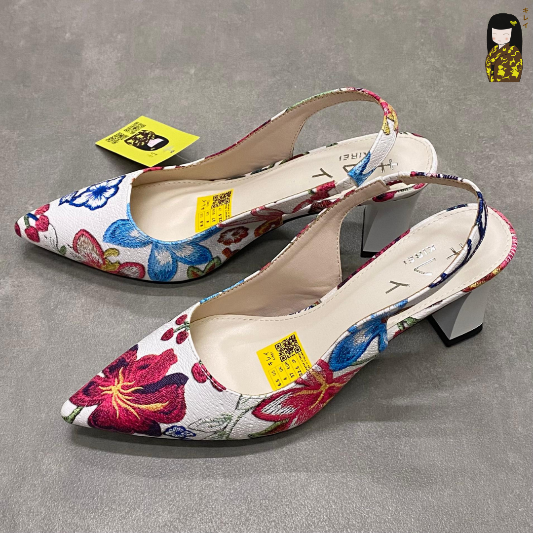 Kirei Biteki - Office Slingback CP06 White