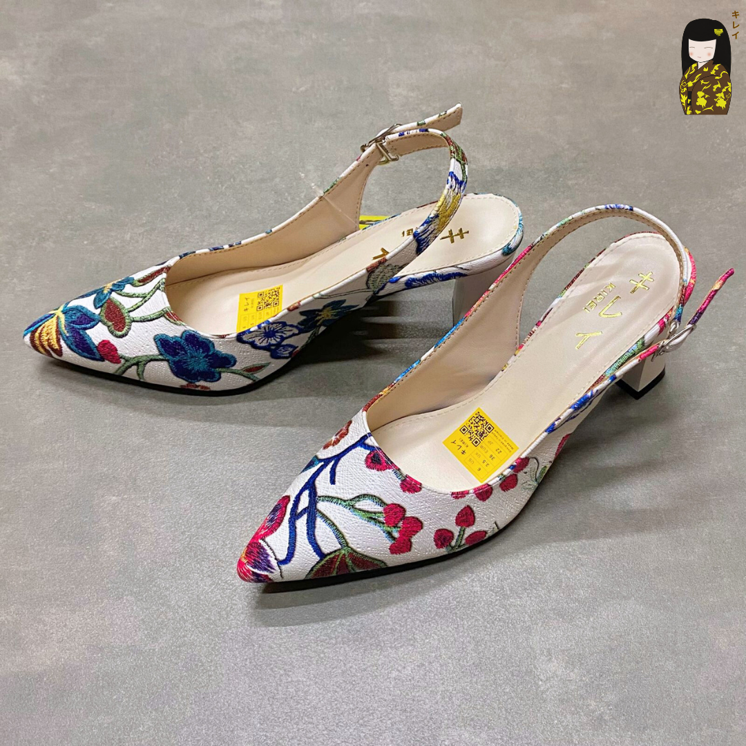 Kirei Biteki - Office Slingback CP06 White