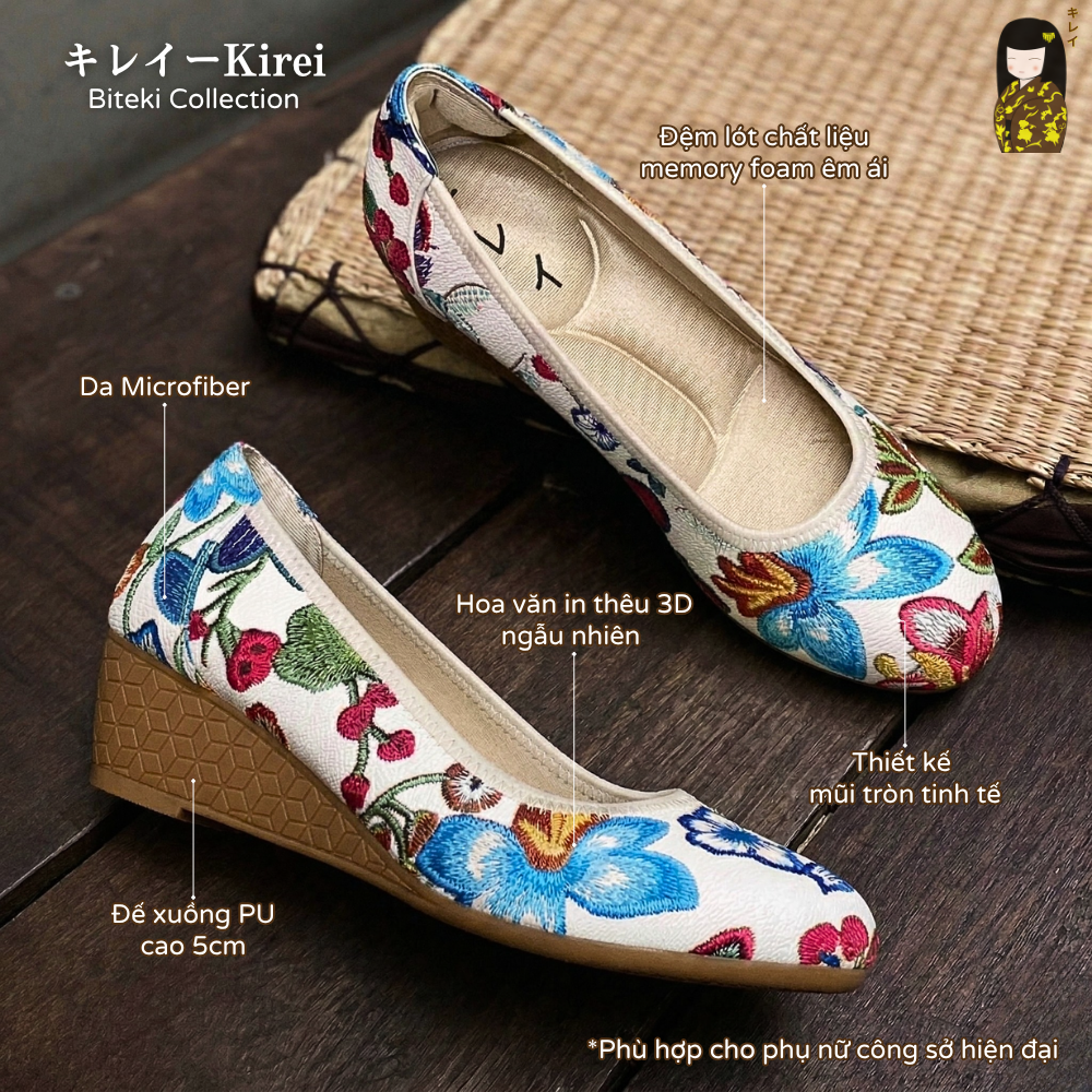 Kirei Biteki - Office Wedge HI02 White